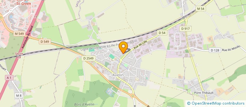 localisation de l'entreprise SOC LILLOISE DE PUBLICITE GENERALE  AVELIN