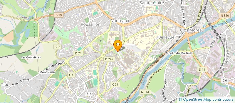 localisation de l'entreprise SOC LIMOUS ENCOURAG RECH REANI à LIMOGES