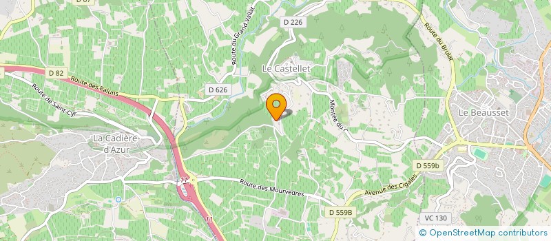 localisation de l'entreprise SOC LIVRE TOUT  LE CASTELLET