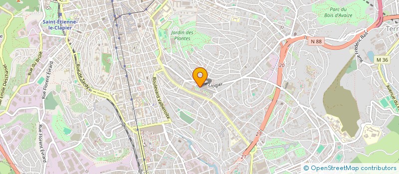 localisation de l'entreprise SOC LOCALE D'EPARGNE ROVALTAIN SUD 1  SAINT-ETIENNE