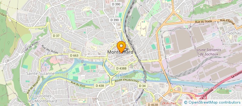 localisation de l'entreprise SOC LOCALE EPARGNE à MONTBELIARD