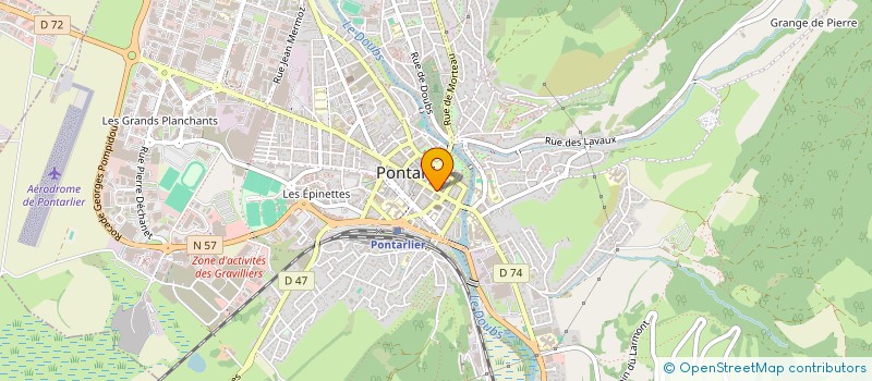 localisation de l'entreprise SOC LOCALE EPARGNE PONTARLIER  PONTARLIER