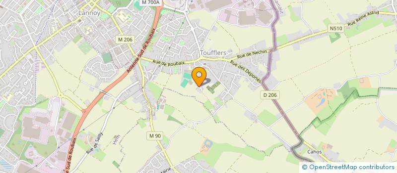 localisation de l'entreprise SOC LOCATION ET TRANSPORTS à TOUFFLERS