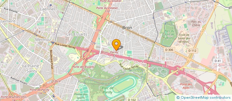 localisation de l'entreprise SOC LYONN BATIMENT ET TUYAUTERIE INDUST  BRON