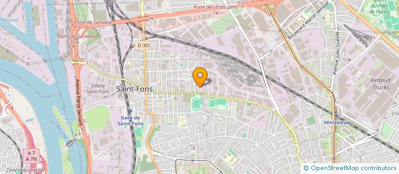 localisation de l'entreprise SOC LYONNAISE DE PRODUITS DE SYNTHESE à VENISSIEUX