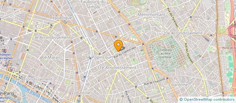 localisation de l'entreprise SOC M.A.T.MOBILIER AGENCEMENT  PARIS