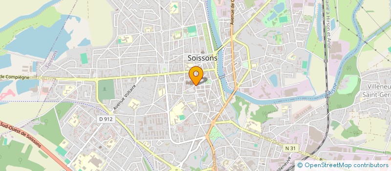localisation de l'entreprise SOC M.B.H à SOISSONS
