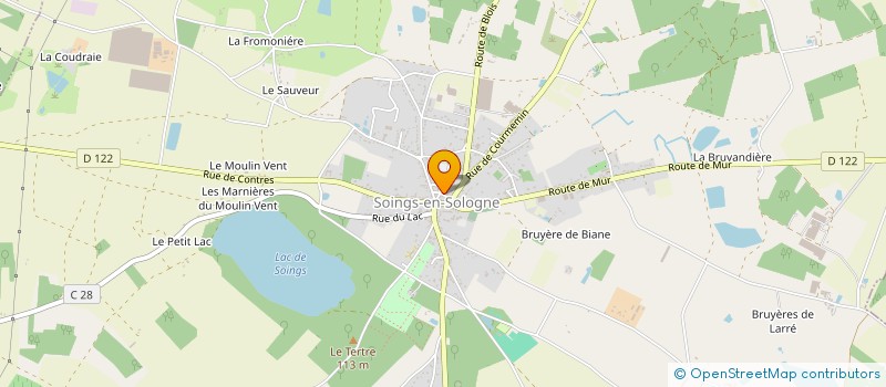 localisation de l'entreprise SOC MACON CONSTRUCT BATIMENT SOGNONAISE  SOINGS-EN-SOLOGNE