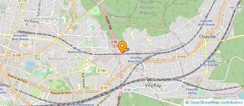 localisation de l'entreprise SOC MAINTENANCE ASCENCEURS TECH MANUTENT à VIROFLAY