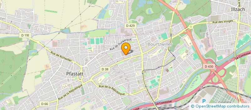 localisation de l'entreprise SOC MAINTENANCE TUYAUTERIE INDUSTRIELLE à MULHOUSE