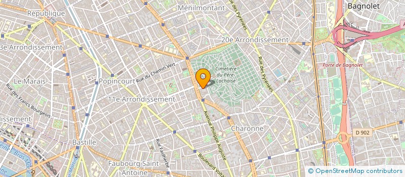 localisation de l'entreprise SOC MARBRERIE F TREDAN à PARIS
