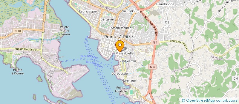 localisation de l'entreprise SOC MARCIN à POINTE A PITRE