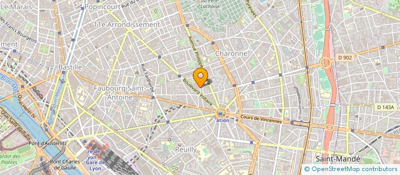 localisation de l'entreprise SOC MARIE JANE à PARIS