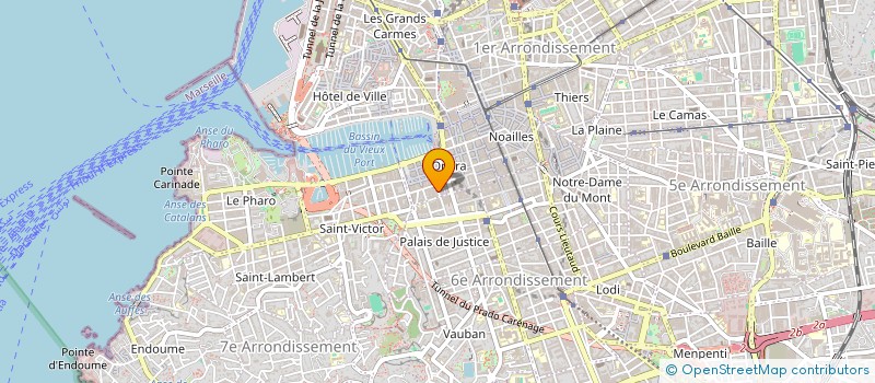 localisation de l'entreprise SOC MARSEILLAISE BILLARD ET RESTAURATION à MARSEILLE