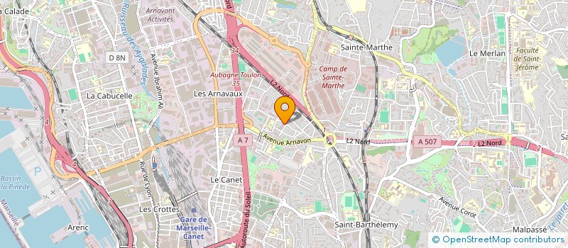localisation de l'entreprise SOC MARSEILLAISE DISTRIBU TRANSPORTS à MARSEILLE 14EME