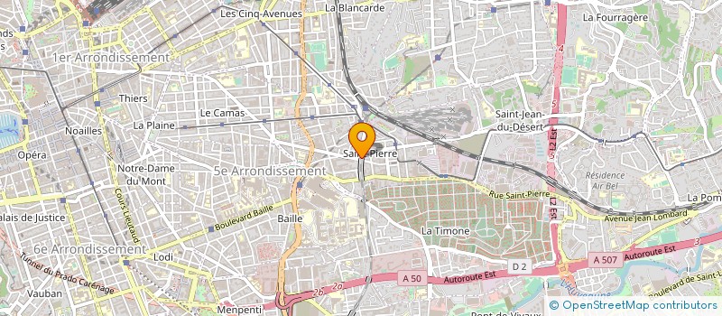 localisation de l'entreprise SOC MARSEILLAISE IMPRIMERIE CREATION à MARSEILLE
