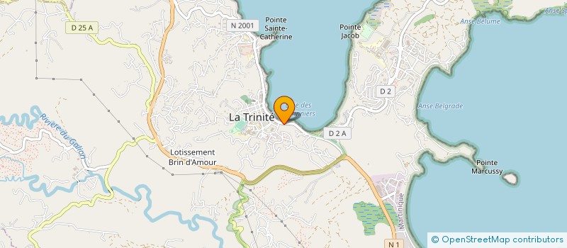 localisation de l'entreprise SOC MARTINIQUAISE D HYDROLIQUE à LA TRINITE