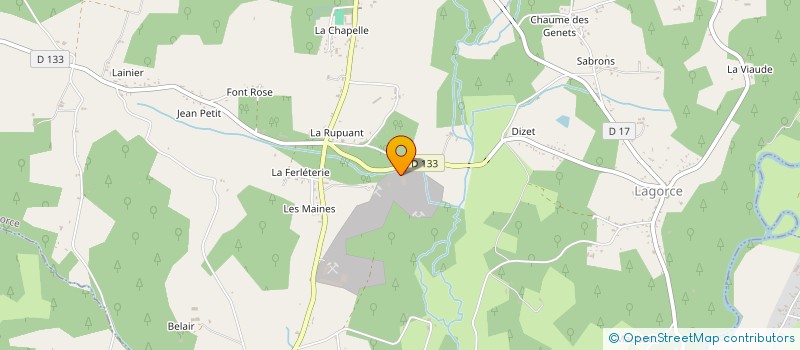localisation de l'entreprise SOC MATERIAUX CONSTRUCTION à LAGORCE