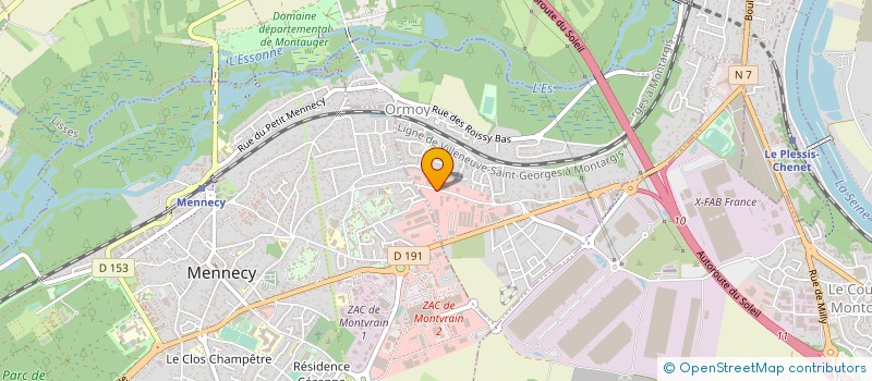 localisation de l'entreprise SOC MATERIEL TRAVAUX PUBLICS SUD ESSONNE  ORMOY