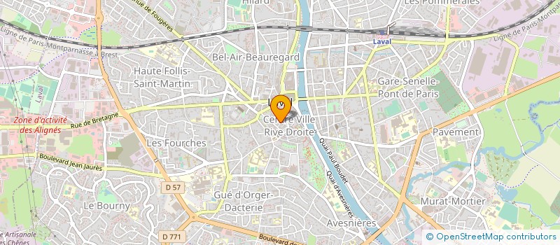 localisation de l'entreprise SOC MAYENNAISE DE PRESSE à LAVAL