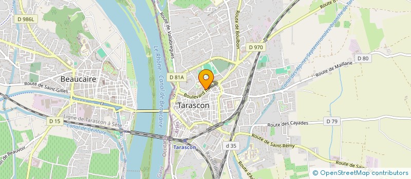 localisation de l'entreprise SOC MAZET DU BAGNOLET  TARASCON