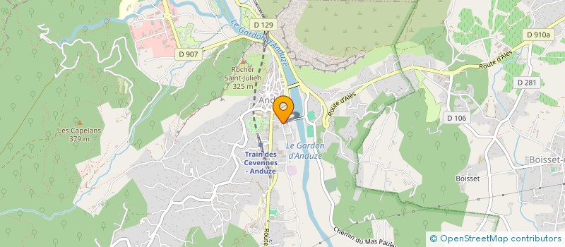 localisation de l'entreprise SOC MECANIQUE DE CONFECTION ANDUZIENNE  ANDUZE