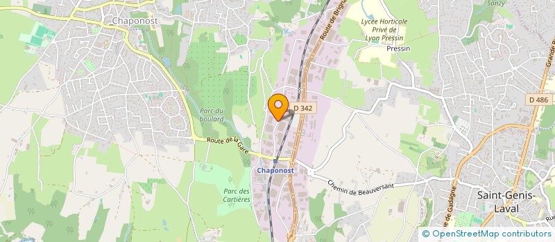 localisation de l'entreprise SOC MECANIQUE ET OUTILLAGE DE PRECISION à CHAPONOST