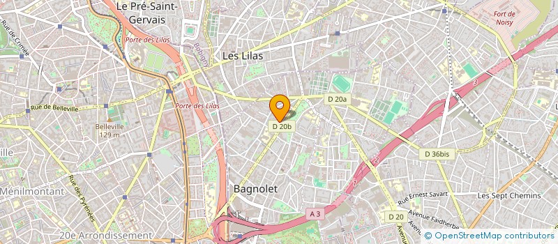 localisation de l'entreprise SOC MECANIQUE OUTILLAGE DE PRECISION  BAGNOLET