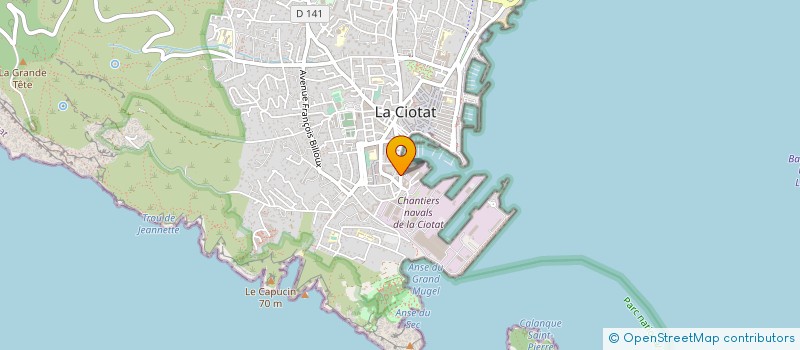 localisation de l'entreprise SOC MEDIT DE DECAPAGE ET PEINTURE à LA CIOTAT