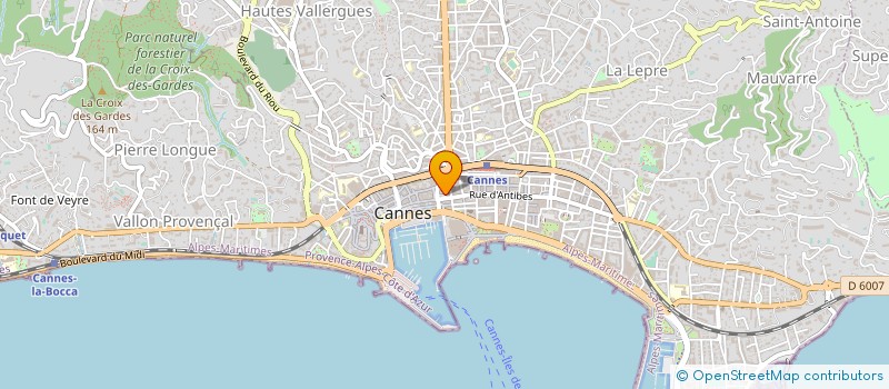 localisation de l'entreprise SOC MEDIT EXPLOI CINEMATOGRAHI à CANNES
