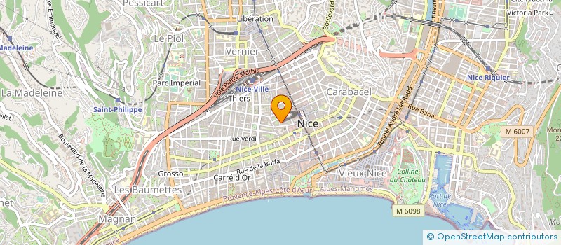 localisation de l'entreprise SOC MEDIT MEDECINE CHIRURGIE ESTHETIQUE à NICE