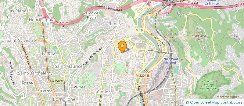 localisation de l'entreprise SOC MEDITERRA REALISA TRAVAUX IMMOBILIER à NICE