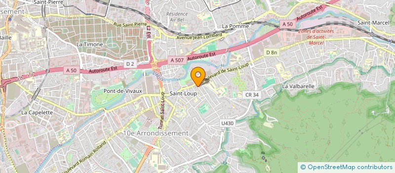 localisation de l'entreprise SOC MEDITERRAN APPLIC PEINTURE à MARSEILLE