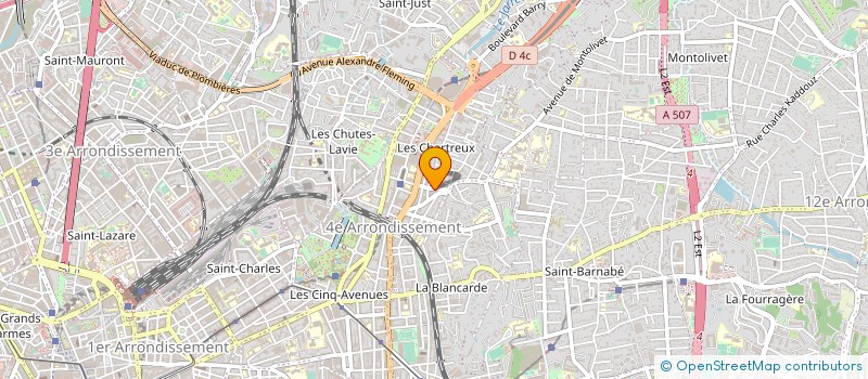 localisation de l'entreprise SOC MEDITERRANEE BATIMENT TRAVAUX PUBLIC à MARSEILLE