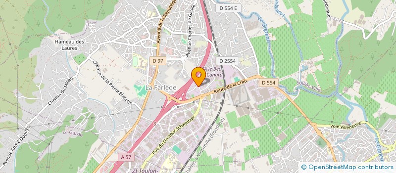 localisation de l'entreprise SOC MEDITERRANEENNE DE TRAVAUX PUBLICS à LA FARLEDE
