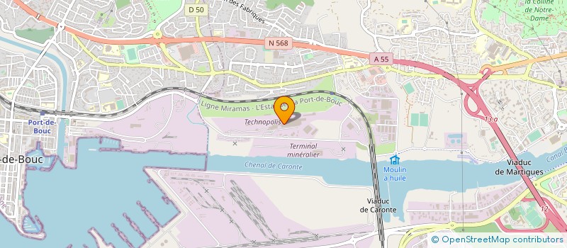localisation de l'entreprise SOC MEDITERRANEENNE ELECTRICITE CONNEXE à MARTIGUES