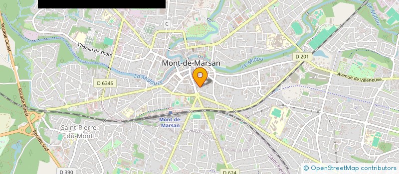 localisation de l'entreprise SOC MEGAWATT  MONT-DE-MARSAN