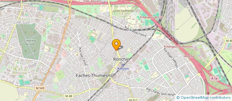 localisation de l'entreprise SOC MEIR  RONCHIN