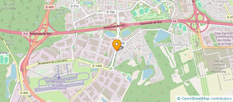 localisation de l'entreprise SOC MELDOISE TRANSPORTS ET TERRASSEMENT  CROISSY-BEAUBOURG