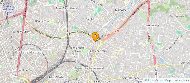 localisation de l'entreprise SOC MENUISERIE AMEUBL BOIS ISOLATION à MARSEILLE
