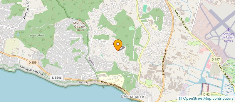 localisation de l'entreprise SOC MERIDION ELECTRICITE ET PLOMBERIE à HYERES