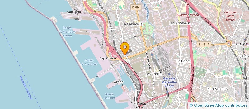 localisation de l'entreprise SOC MERIDIONALE DE CLOISONS ET DOUBLAGES  MARSEILLE