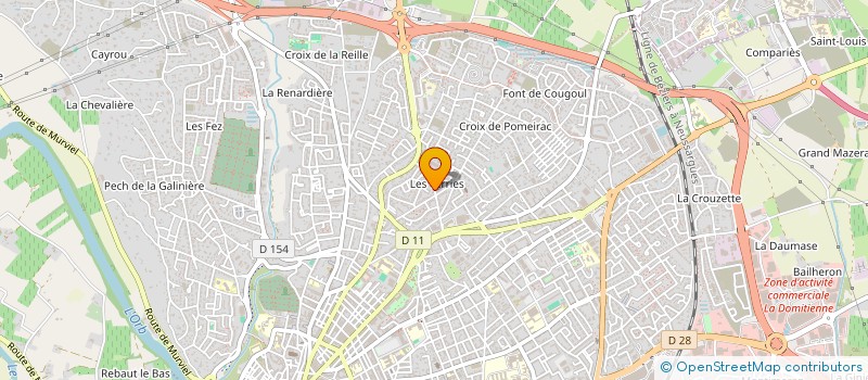 localisation de l'entreprise SOC MERIDIONALE DE GEST DE PORTEFEUILLE à BEZIERS