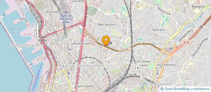 localisation de l'entreprise SOC MERIDIONALE DISTRIBUTION LOCATION à MARSEILLE