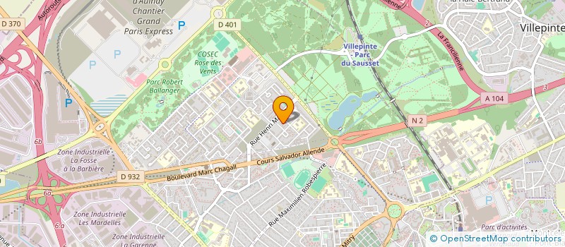 localisation de l'entreprise SOC METALLURGIQUE EUR D'AULNAY SOUS BOIS à AULNAY-SOUS-BOIS