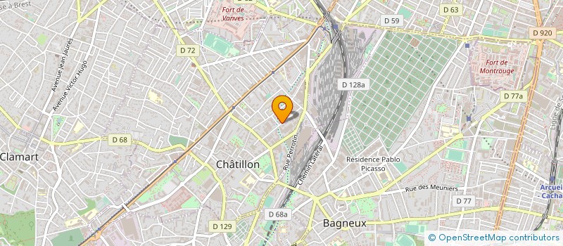 localisation de l'entreprise SOC MEUBLES ET ABRASIFS DE LA REGION SUD à CHATILLON