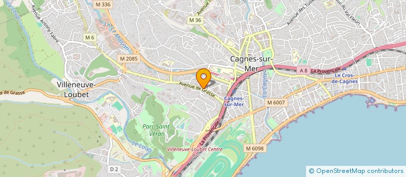 localisation de l'entreprise SOC MICRO IMPRIMERIE GOLD PAINT à CAGNES-SUR-MER