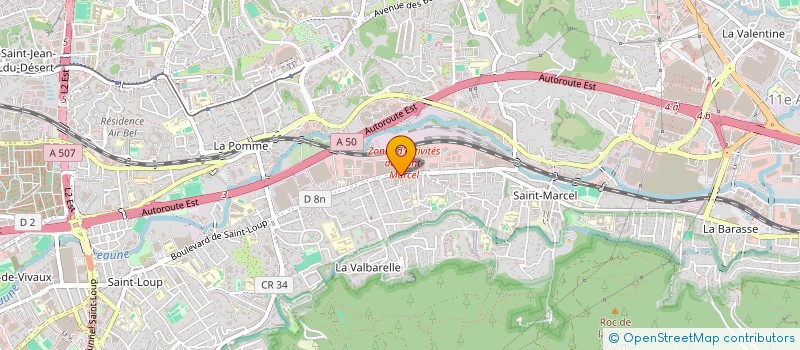 localisation de l'entreprise SOC MIROITERIE PARADIS à MARSEILLE