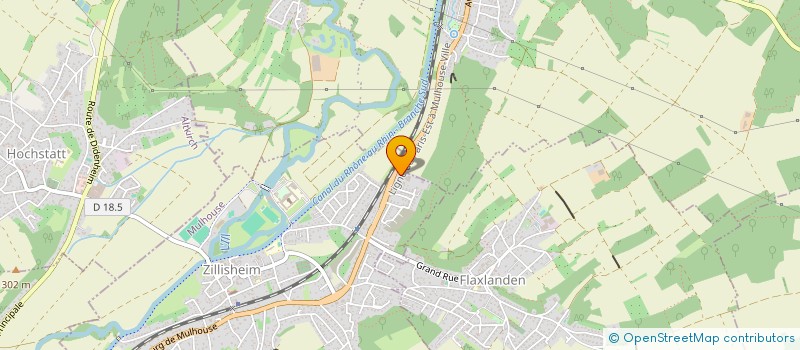 localisation de l'entreprise SOC MODERNE DIFFUSION à ZILLISHEIM
