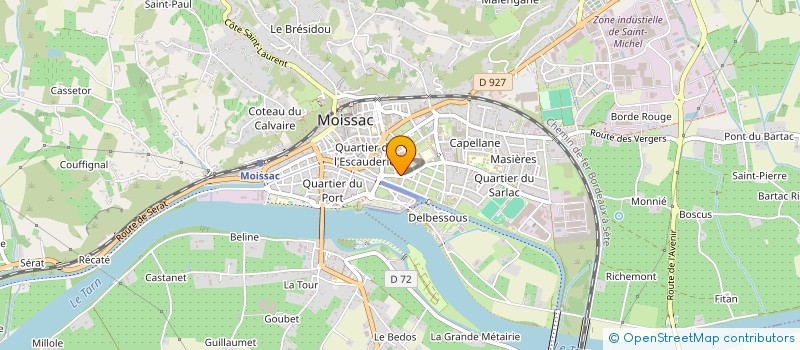 localisation de l'entreprise SOC MOISSAGAISE DE BOUCHERIE HALLAL à MOISSAC